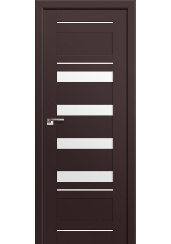 Двери Профиль Дорс 32U Темно-коричневый Стекло Белый Триплекс