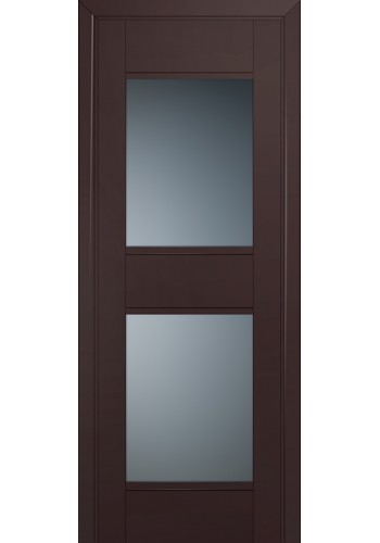 Двери Профиль Дорс 51U Темно-коричневый Стекло Графит
