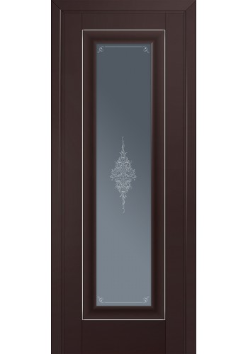 Двери Профиль Дорс 24U Темно-коричневый Стекло Кристалл Графит Серебро