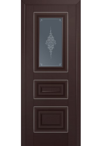 Двери Профиль Дорс 26U Темно-коричневый Стекло Кристалл Графит Серебро