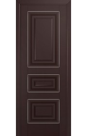 Двери Профиль Дорс 25U Темно-коричневый ДГ Серебро