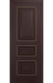 Двери Профиль Дорс 25U Темно-коричневый ДГ Золото