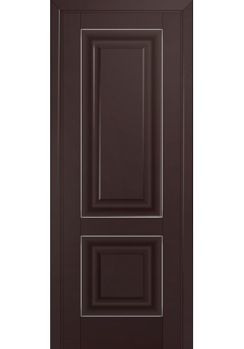 Двери Профиль Дорс 27U Темно-коричневый ДГ Серебро