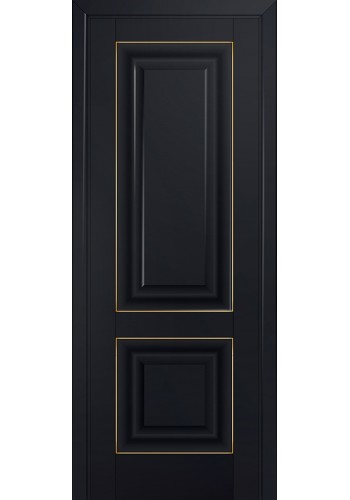 Двери Профиль Дорс 27U Черный матовый ДГ Золото