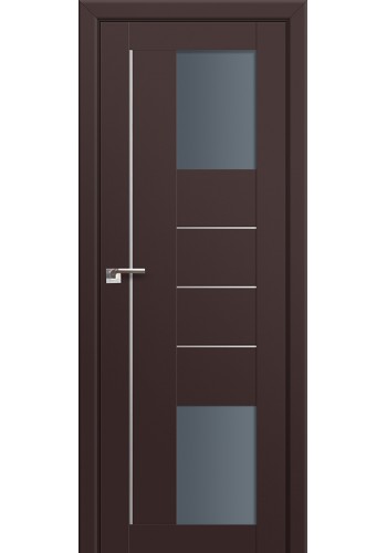 Двери Профиль Дорс 43U Темно-коричневый Стекло Графит