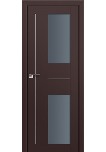 Двери Профиль Дорс 44U Темно-коричневый Стекло Графит