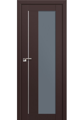 Двери Профиль Дорс 47U Темно-коричневый Стекло Графит