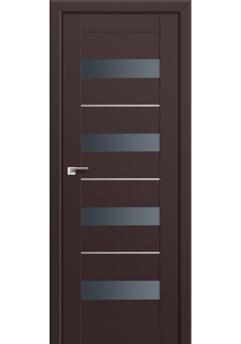 Двери Профиль Дорс 60U Темно-коричневый Стекло Графит