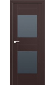 Двери Профиль Дорс 61U Темно-коричневый Стекло Графит