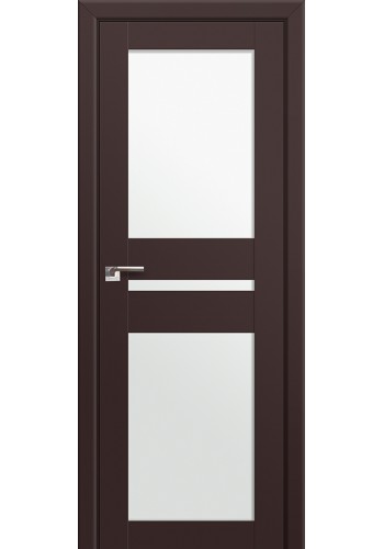 Двери Профиль Дорс 70U Темно-коричневый Стекло Белый Триплекс