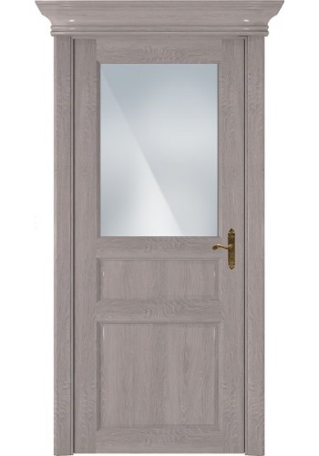 Двери Статус 532 Грей стекло Сатинато белое матовое