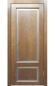Дверь Мадрид 2 Дуб янтарный со стеклом