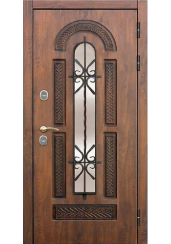 Дверь входная Дива Формен Ф 32 Грецкий орех Ковка Термо
